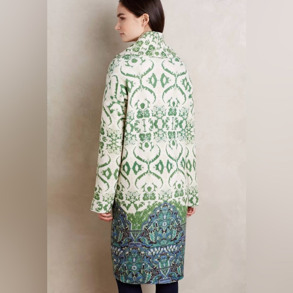 Moth Anthropologie BOILED WOOL Sugar Pine Sweater Coat Boho SMALL